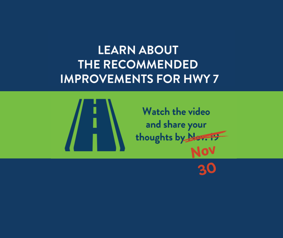 Hwy 7 Improvements Deadline Extended to Nov 30
