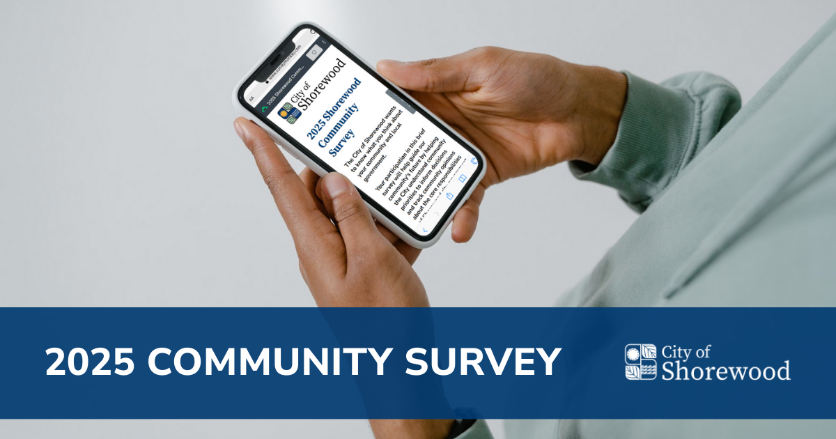 hands holding phone with survey on screen