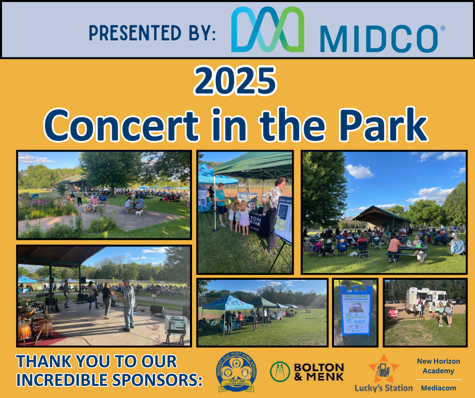 Concert in the Park Sponsor Thank You